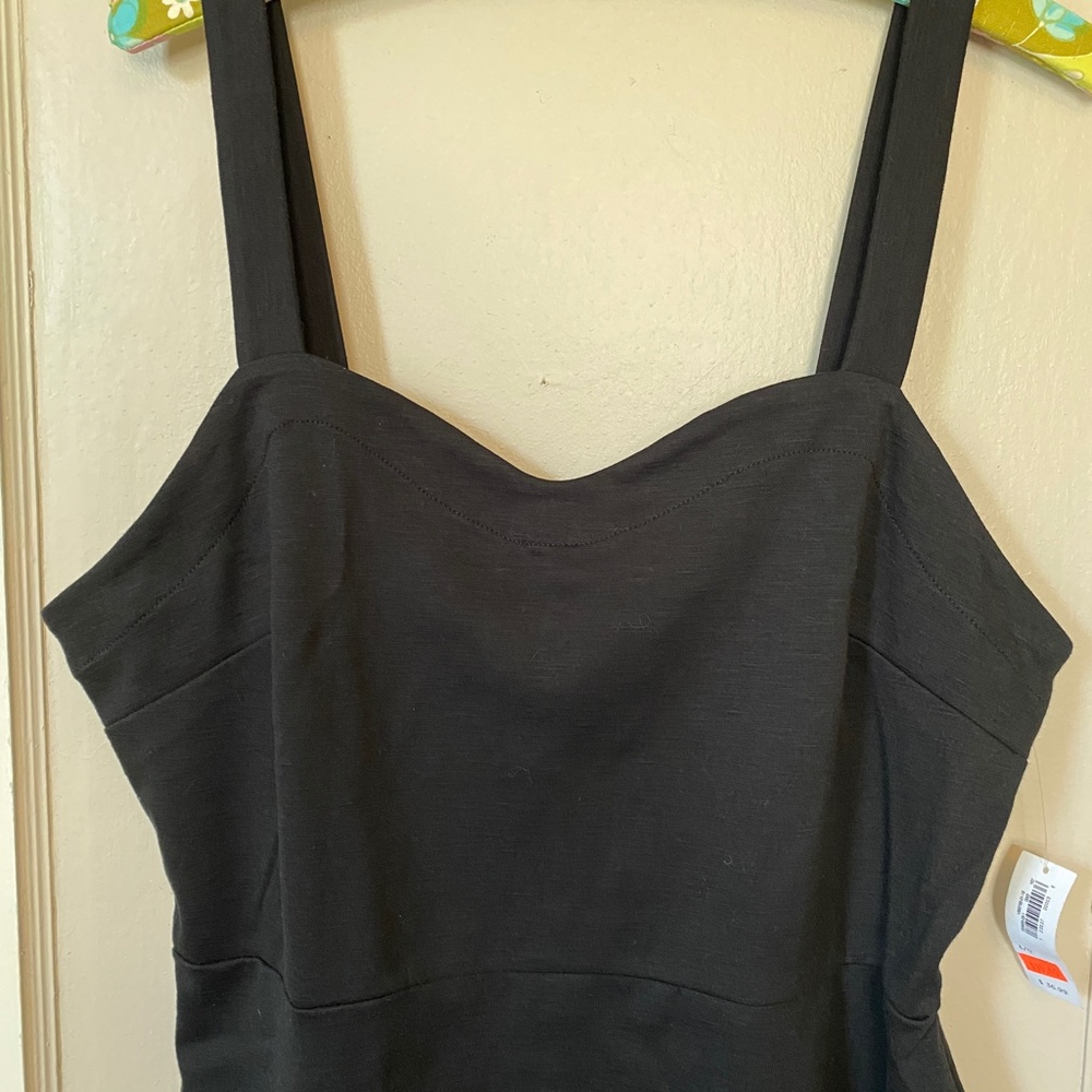 Old Navy Fitted Black Tank Dress NWT - Picture 2 of 7